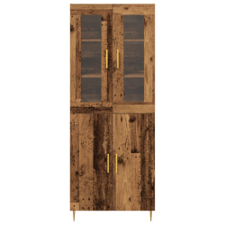 Wyższa Szafka Stare Drewno 69.5x34x180 cm Drewno Inżynieryjne