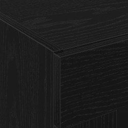 Kredens Czarny Dąb 69.5x34x180 cm Drewno Inżynieryjne