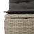 Zestaw 6-elementowy sofa ogrodowa z jasnoszarymi poduszkami z poli rattan