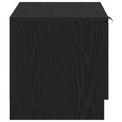 Szafka RTV Czarny Dąb 80x35x36,5 cm Drewno Inżynieryjne