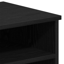 Szafka RTV 2 szt. Czarny Dąb 80x35x36,5 cm Płyta wiórowa
