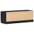 Szafka RTV Czarny Dąb 102x35x36,5 cm Z materiałów drewnopochodnych