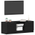 Szafka RTV Czarny Dąb 102x35x36,5 cm Z materiałów drewnopochodnych