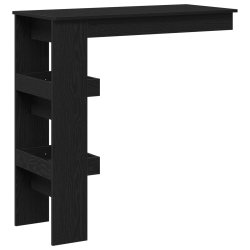 VidaXL Stół Barowy - Czarny Dąb - 102x55x103.5 cm - Wykonany z materiałów drewnopochodnych