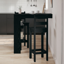 VidaXL Stół Barowy - Czarny Dąb - 102x55x103.5 cm - Wykonany z materiałów drewnopochodnych