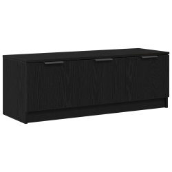 Szafka RTV Czarny Dąb 102x35x36,5 cm Materiał drewnopochodny