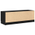 Szafka RTV Czarny Dąb 102x35x36,5 cm Materiał drewnopochodny