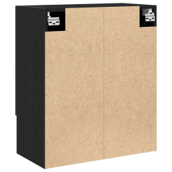 Szafka ścienna Czarny Dąb 60x30x70 cm Materiał z drewna