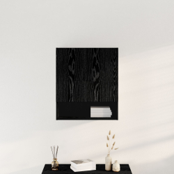 Szafka ścienna Czarny Dąb 60x30x70 cm Materiał z drewna