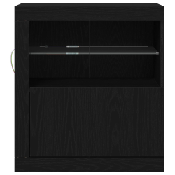 Szafka z oświetleniem LED Czarny Dąb 60,5x37x67 cm