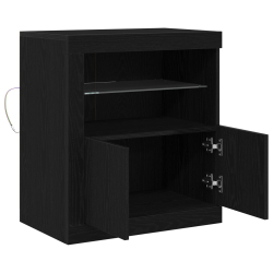 Szafka z oświetleniem LED Czarny Dąb 60,5x37x67 cm