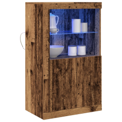 Komoda z oświetleniem LED Stare Drewno 60,5x37x100 cm