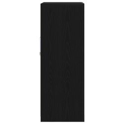 Szafka sideboard z oświetleniem LED czarny dąb 60,5x37x100 cm
