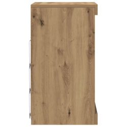 vidaxl Szafka z podświetleniem LED Dąb Artisanal 41x37x67 cm