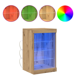vidaxl Szafka z podświetleniem LED Dąb Artisanal 41x37x67 cm