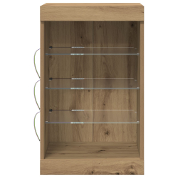 vidaxl Szafka z podświetleniem LED Dąb Artisanal 41x37x67 cm