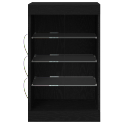 Szafka z oświetleniem LED Czarny Dąb 41x37x67 cm