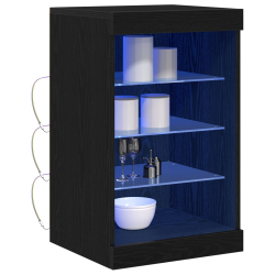 Szafka z oświetleniem LED Czarny Dąb 41x37x67 cm