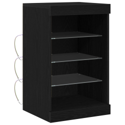 Szafka z oświetleniem LED Czarny Dąb 41x37x67 cm