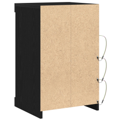 Szafka z oświetleniem LED Czarny Dąb 41x37x67 cm