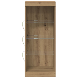 Szafka z oświetleniem LED Dąb rzemieślniczy 41x37x100 cm