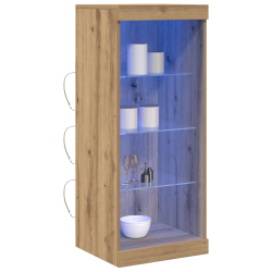 Szafka z oświetleniem LED Dąb rzemieślniczy 41x37x100 cm
