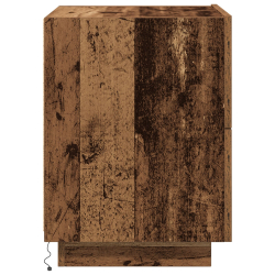 Szafka nocna z oświetleniem LED Stare drewno 45x40x55 cm