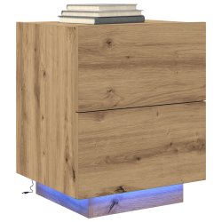 Szafka nocna z podświetleniem LED Artisan Oak 45x40x55 cm