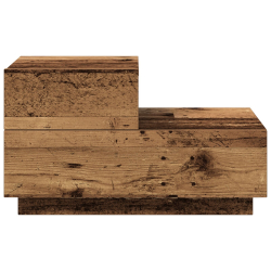 Szafka nocna z diodami LED Stare drewno 100x36x49 cm