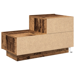 Szafka nocna z diodami LED Stare drewno 100x36x49 cm