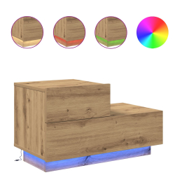 Szafka nocna z oświetleniem LED Artisan Oak 100x36x49 cm