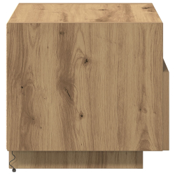 Stoliki nocne z lampkami LED 2 szt. Dąb rzemieślniczy 40x39x37 cm