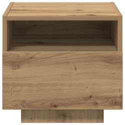 Stoliki nocne z lampkami LED 2 szt. Dąb rzemieślniczy 40x39x37 cm