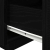 Widok X Stolik nocny z lampkami LED 2 sztuki Czarny Dąb 40x39x37 cm
