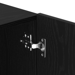 Szafka TV na Ścianę Czarny Dąb 100x30x41 cm Drewno inżynieryjne