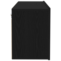Szafka TV na Ścianę Czarny Dąb 100x30x41 cm Drewno inżynieryjne