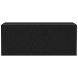 Szafka TV na Ścianę Czarny Dąb 100x30x41 cm Drewno inżynieryjne