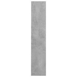 Półka ścienna na buty, szarość betonu, 60x18x90 cm, płyta