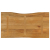 Blat stołu, 110x60x3,8 cm, naturalna krawędź, lite drewno mango