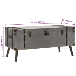 Stolik kawowy z drewna klejonego 102x51x47,5 cm