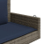 Ławka huśtawka z poduszkami Szara 119x56x48 cm Polirattan