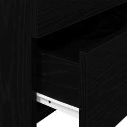 Szafki nocne 2 szt. z 2 szufladami czarne 40x36,5x62 cm