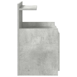 Szafki nocne 2 szt. z 2 szufladami Betonowy szary 40x36,5x62 cm