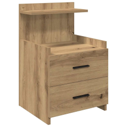 Szafka nocna z 2 szufladami Artisan Oak 40x36,5x62 cm