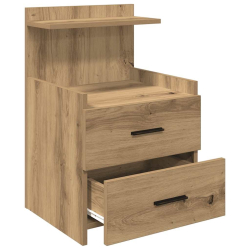 Szafka nocna z 2 szufladami Artisan Oak 40x36,5x62 cm