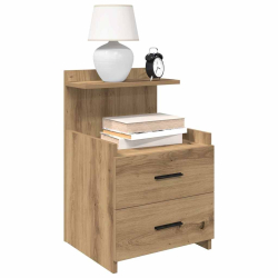 Szafka nocna z 2 szufladami Artisan Oak 40x36,5x62 cm