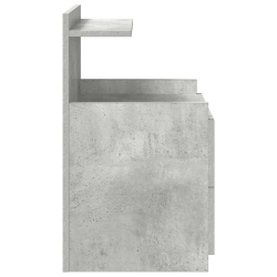 Szafka nocna z 2 szufladami Betonowa szarość 40x36,5x62 cm