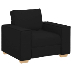 Sofa Fotel Czarny 60 cm Tkanina