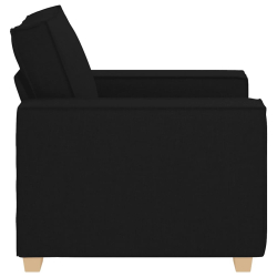 Sofa Fotel Czarny 60 cm Tkanina