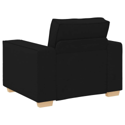 Sofa Fotel Czarny 60 cm Tkanina